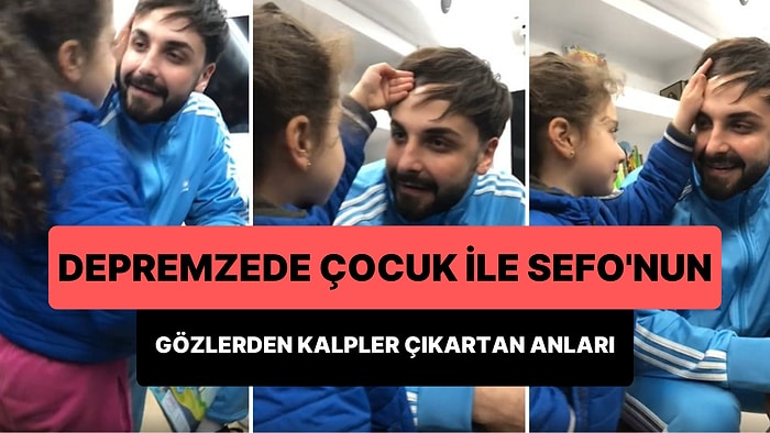 Depremzede Çocukları Ziyaret Eden Sefo'nun Saçlarını Seven Tuana'nın Gözlerinizden Kalpler Fışkırtacak Anları