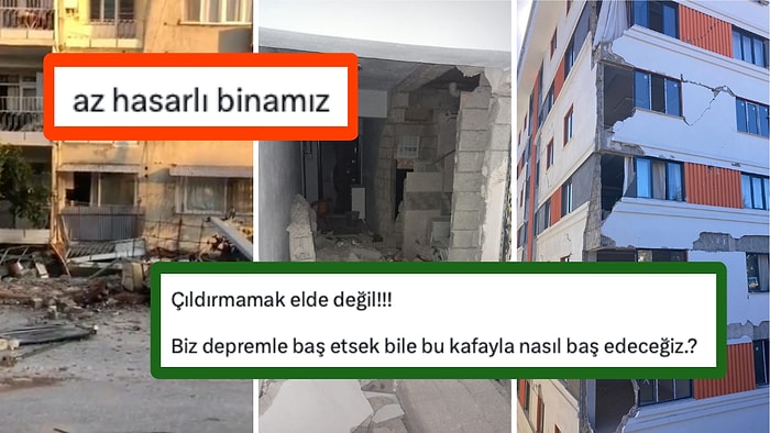 Deprem Sonrası Bölgedeki 'Az Hasarlı, Oturulabilir' Raporu Verilen Evleri Görünce Sinirleriniz Bozulacak