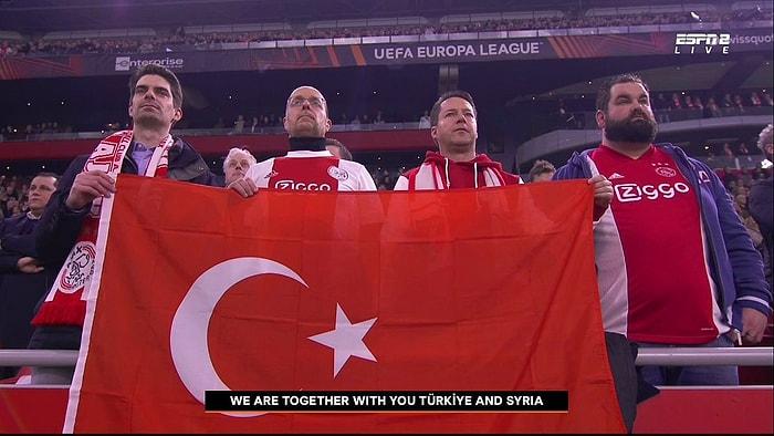 Yaşadığımız Deprem Felaketinde Tribünde Pankartlarıyla ve Türk Bayraklarıyla Destek Veren Avrupa Kulüpleri