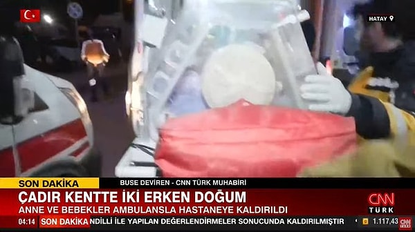 Keykuni, paniğe bağlı olarak doğum sancısı yaşamaya başladı. Hastaneye götürülen Keykuni, yarım saat sonra kız çocuğunu dünyaya getirdi.