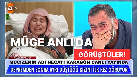 Enkazdan Çıkınca 'Müge Anlı Çorbası' İsteyen Necati Amca Kızını İlk Kez Müge Anlı Canlı Yayınında Gördü