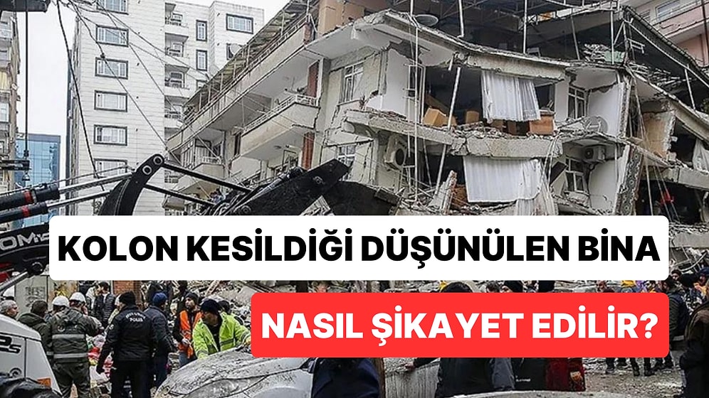 İşte Kolon Kesildiği Düşünülen Bina İçin Yapılması Gerekenler