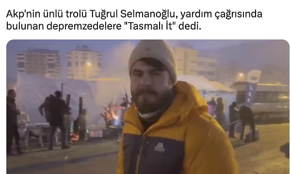 Yardımların bölgeye ulaşmasından saatler sonra Twitter'da duruma isyan eden kişilere ve en önemlisi depremzedelere bir kampanya başlatıldı. Hakaretler, ağır ithamlar...