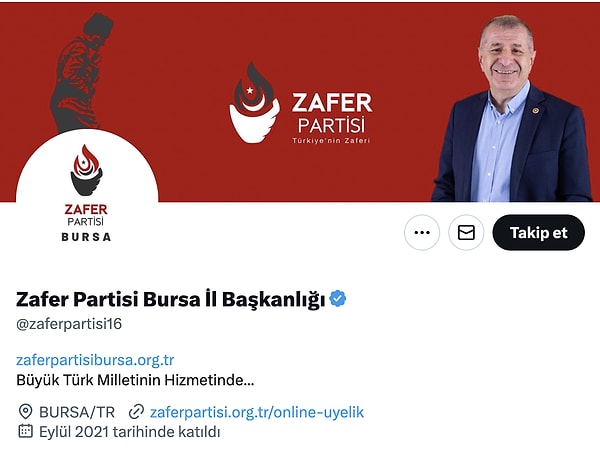 Şimdi ise Ümit Özdağ olmasa da partisinin Bursa İl Başkanlığı'na ait Twitter hesabından yapılan bir paylaşım çok konuşuldu.