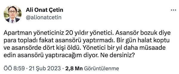 Öylesine bir soru...