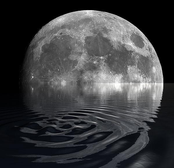 8. Bilim insanları Ay'da su buldular.