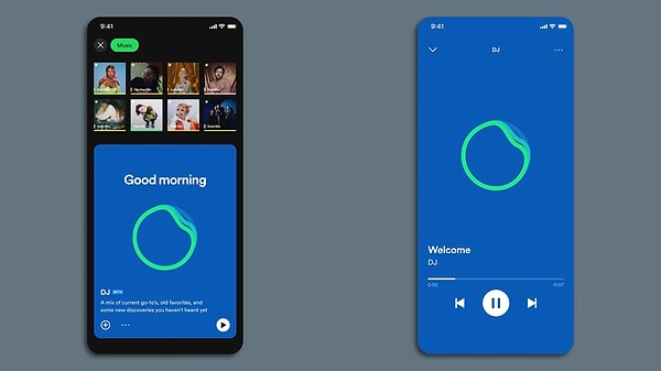 Spotify, DJ özelliğini "sizi ve müzik zevkinizi iyi tanıyan, sizin için ne çalacağını seçebilecek kişiselleştirilmiş bir yapay zeka kılavuzu" olarak tanıtıyor.