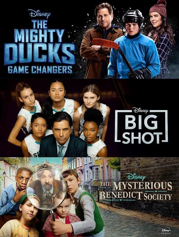 1. Disney Plus; The Mighty Ducks: Game Changers, Big Shot ve The Mysterious Benedict Society dizilerini iptal etti.