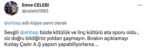 İşin asıl muhatabı Kızılay'dan bir açıklama bekleniyordu.