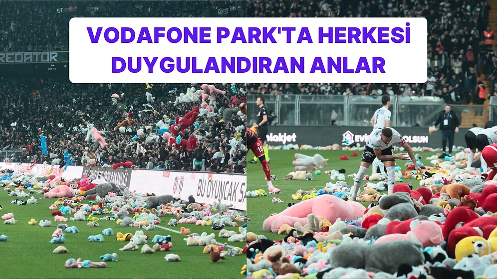 Beşiktaş Taraftarının 'Çocuklar Hep Gülsün' Diyerek Sahayı Oyuncak Yağmuruna Tuttuğu Harika Anlar