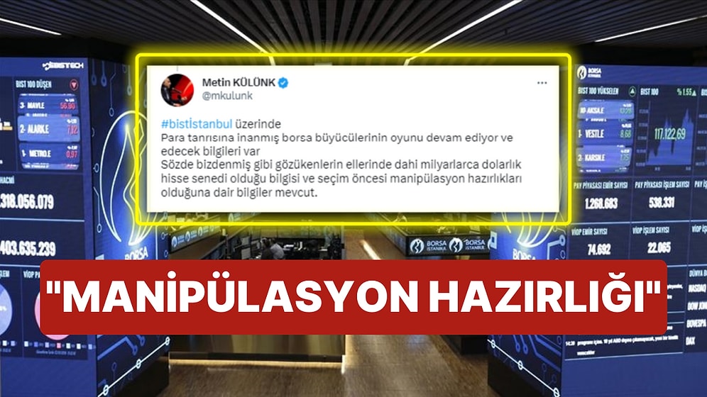 Borsa'dan Şikayet Edenler Kervanına Katılan Eski Milletvekili Metin Külünk'e Her Kesimden Yorum Geldi