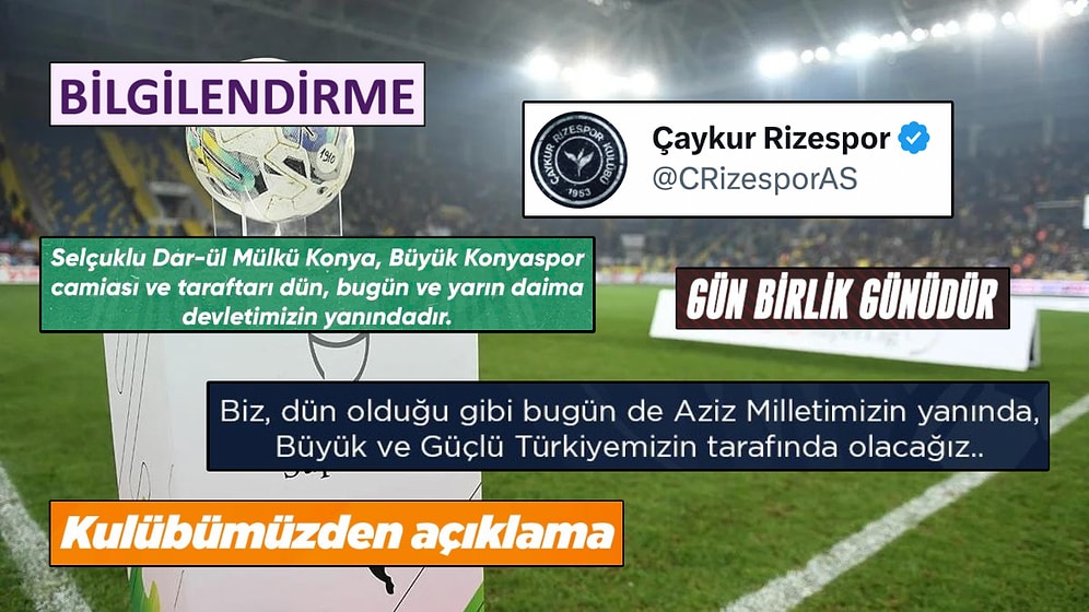 Foseptik Fareleri... 'Devletimizin Yanındayız' Açıklaması Yapan Kulüp Paylaşımlarında Geçen Çarpıcı İfadeler