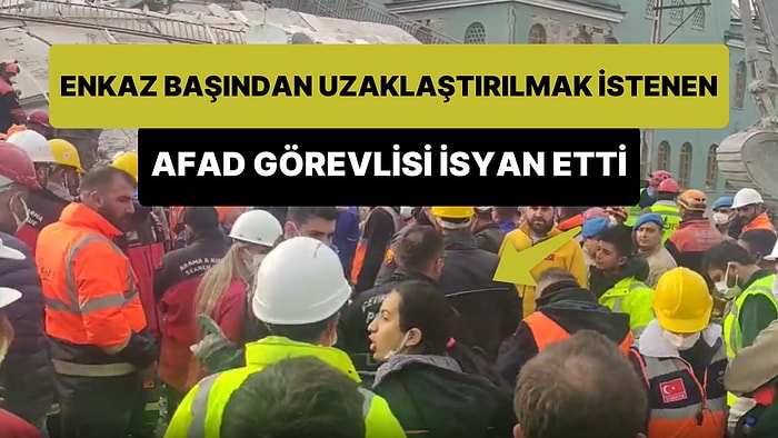 Malatya'da Bugün Yıkılan Binanın Enkazındaki Arama Kurtarma Sırasında AFAD Görevlisi İsyan Etti