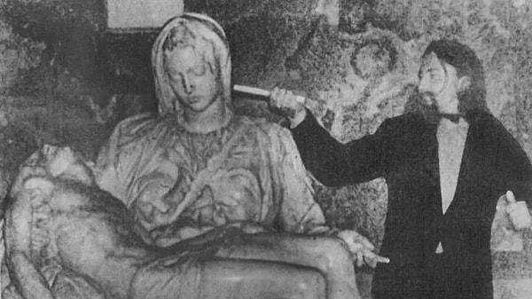 Another interesting fact about the work is that the geologist Laszlo Toth, who declared himself the Messiah in 1972, attacked Pieta with a hammer!