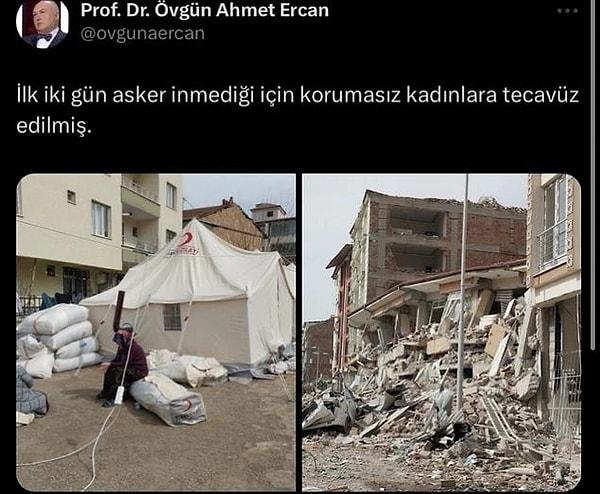 Jeofizik Yüksek Mühendisi Prof. Dr. Ahmet Ercan hakkında, depremlere yönelik sosyal medyadan yaptığı paylaşımlar nedeniyle "halkı kin ve düşmanlığa tahrik" suçundan soruşturma başlatılmıştı.