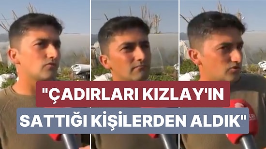 Hatay'da Bir Depremzede de Çadırları Para ile Aldıklarını Söyledi: "180 TL'lik Çadırı 900 TL Koyarak Aldım"