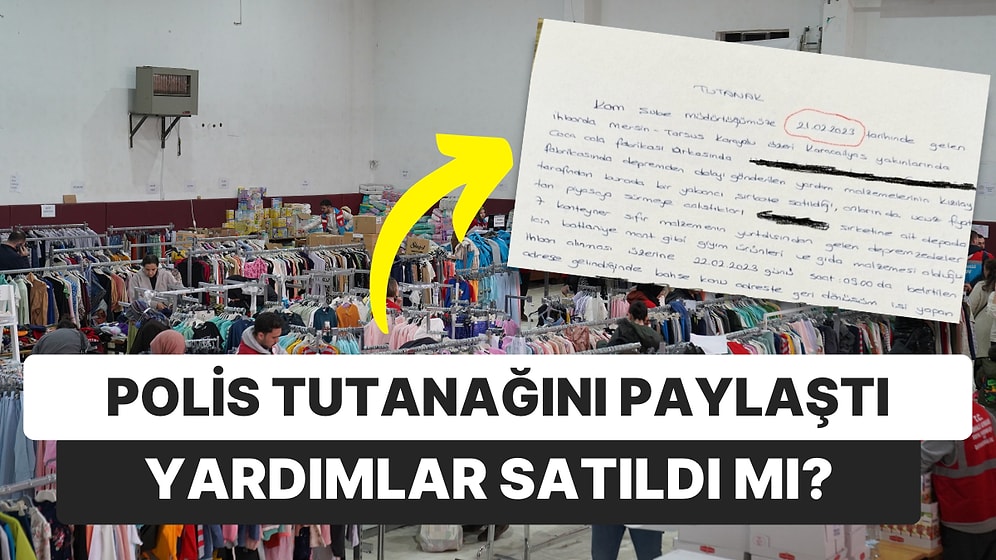 "Kızılay Bağışları da Sattı" Dedi Tutanak Paylaştı