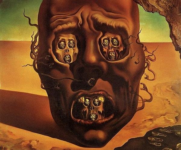 1. Salvador Dali, "The Face of War" (1940)