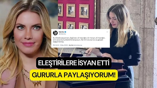 Eda Ece Kendisine Yapılan Eleştirilere Sessiz Kalmadı! Kötü Niyetle Hakaret Yazanlar Cahillik Yapıyor