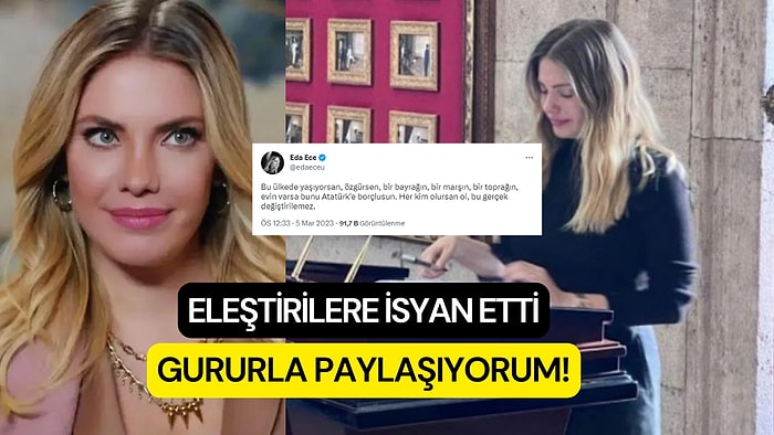 Eda Ece Kendisine Yapılan Eleştirilere Sessiz Kalmadı! Kötü Niyetle Hakaret Yazanlar Cahillik Yapıyor