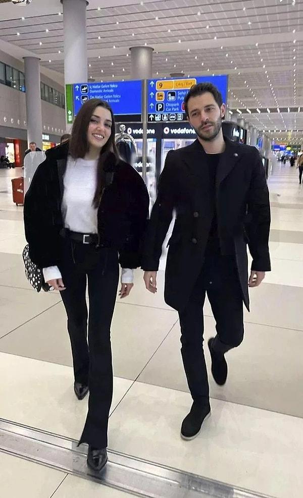 Geçtiğimiz gün birlikte tatilden dönen ve İstanbul Havaalanı'nda görüntülenen çiftin aşkı da böylece belgelenmişti.