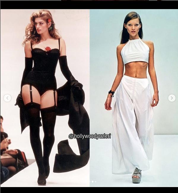 90'lı yılların güzellik anlayışı haline gelen "0 beden modası" yalnızca podyum ile sınırlı kalmamış, dünyayı sarmıştı.