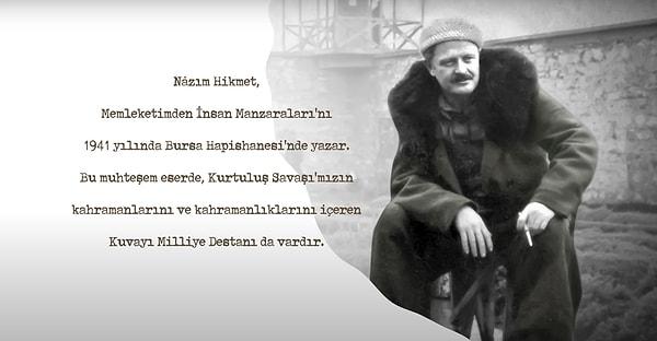 Nebil Özgentürk'ün yönetmenliğini üstlendiği belgeselde Nâzım Hikmet'in Kuvay-i Milliye Destanı'ndaki "Kadınlarımız" şiiri seslendirdi.