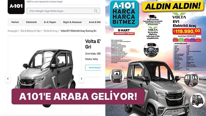 A101'de Satışa Sunulan Elektrikli Araca Gelen Birbirinden Komik Tepkiler