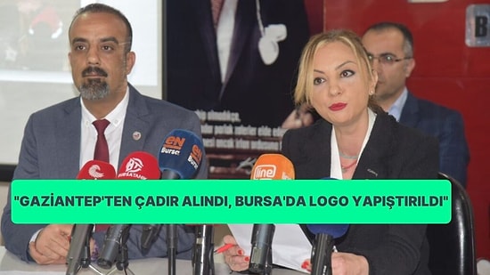 Eğitim İş: "Gazinantep'ten Çadır Alındı, Bursa'da Logo Yapıştırıldı"