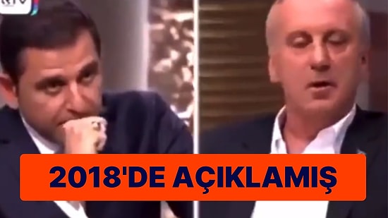 Muharrem İnce’nin 2018 Yılındaki Sözleri Yeniden Gündem Oldu: ‘Asla Kılıçdaroğlu’na Karşı Aday Olmam’