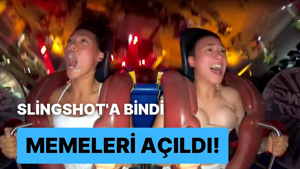 Bindiği Slingshot Aletinde Fırlatmadan Kısa Bir Süre Sonra Memeleri Açılan Kadının Zor Anları