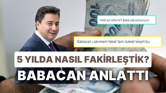 Enflasyonla Orta Sınıfın Nasıl Fakirleştiğini Ali Babacan Anlattı: Kimler Nasıl Zenginleşti?