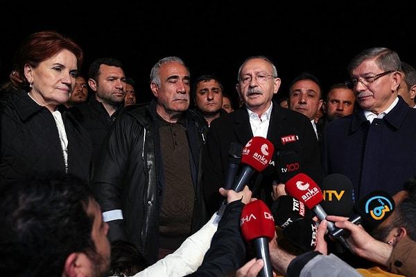 Kılıçdaroğlu'nun konuşması sırasında orada bulunan ve 8-10 kişi oldukları belirtilen gruptan bir kişi, “Ya Allah aşkına siyasetin yeri değil Bay Kemal ya. Acımız var. HDP nerede?” diye bağırdı.