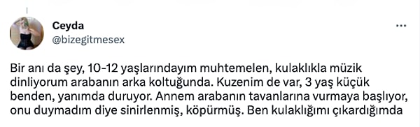 Henüz ergenlik dönemindeyken annesinin kendisini doğrayıp denize atacağını söylediği anısını şöyle anlattı: