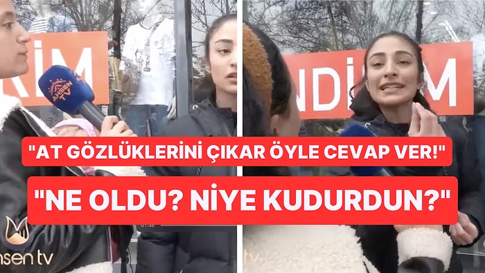 Ahsen Tv Muhabirinin Soru Sorduğu Kadına Yaptığı Zorbalık Sosyal Medyayı Çileden Çıkardı