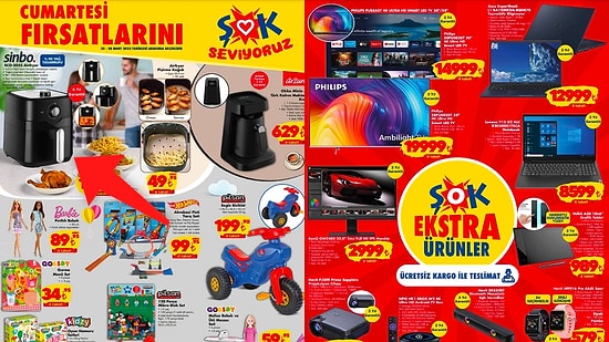 ŞOK'a Airfryer Geliyor! 25-28 Mart Şok Aktüel Ürünler Kataloğu