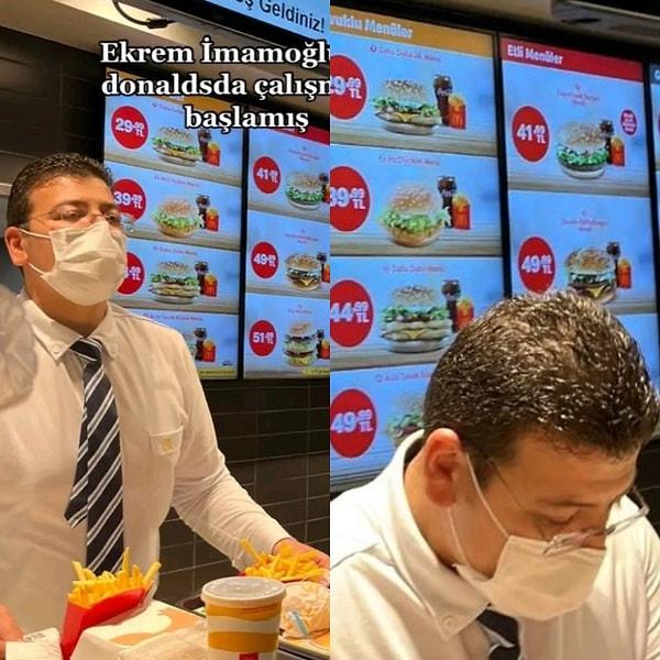 McDonald's çalışanı İmamoğlu