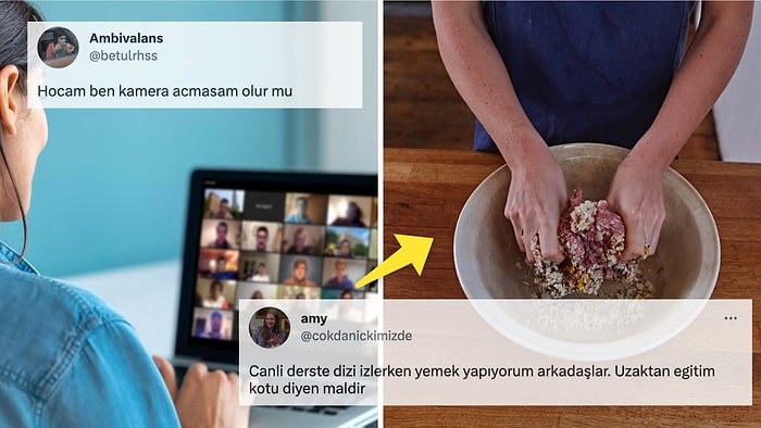 Online Derste Kamerasını Kapatıp Köfte Yoğuran Kıza Gelen Birbirinden Komik Yorumlar!