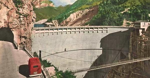Vajont Barajı, artık kullanılamıyor olsa da aslında dünyanın en yüksek barajlarından biriydi.