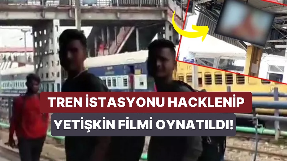 Tren İstasyonundaki Ekranların Hacklenip Yetişkin Filmi Oynatılması Yolcuları Şaşkına Çevirdi