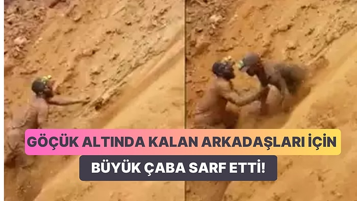 Kongo'daki Bir Madende Göçük Altında Kalan Arkadaşlarını Çıplak Ellerle Kazarak Çıkaran Kahraman Adam