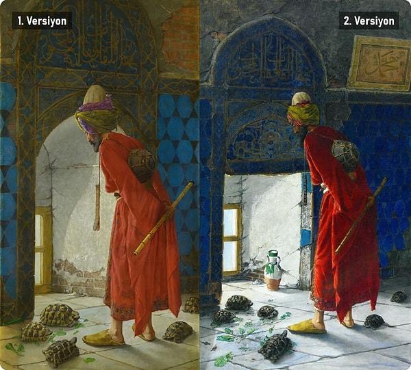 10. Ve son! Osmanlı'dan tüm dünyaya namı yayılan, 1906 ve 1907 yıllarında iki farklı versiyonu çizilen 'Kaplumbağa Terbiyecisi' kimin eseridir?