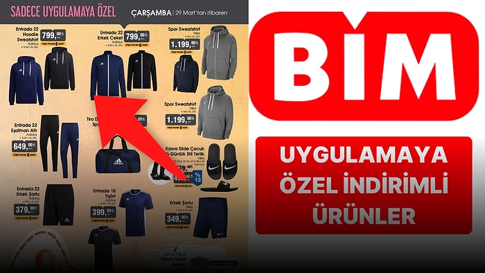 BİM'e İndirimli Adidas ve Nike Ürünleri Geliyor! Uygulamaya Özel BİM Aktüel İndirim Kataloğu