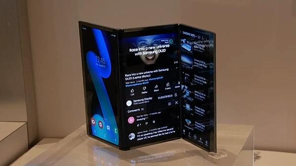 Samsung, yakında tam üç kez katlanabilen bir akıllı telefonu piyasaya sürebilir.