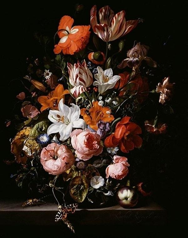 Cam Vazoda Çiçekler (1704)