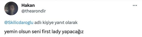 Hakkında yüzlerce hatta binlerce 'Seni First Lady yapacağız' tweetlerinden sonra Selvi Kılıçdaroğlu sessizliğini bozdu.