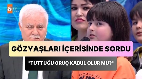 Gözyaşları İçerisinde, 'Babam, Annemle Beni Bırakıp Gitti, Tuttuğu Oruç Kabul Olur mu?' Diye Soran Çocuk