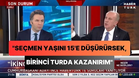 Muharrem İnce: 'Seçmen Yaşını 15'e Düşürsek Birinci Turda Kazanırım'