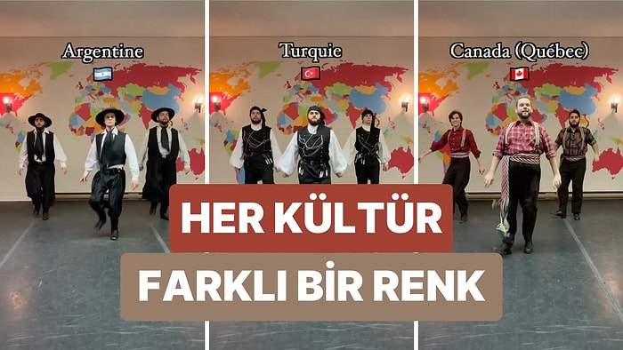 Farklı Ülkelerin Yöresel Danslarını İcra Eden Grubun Eğlenceli Videosu