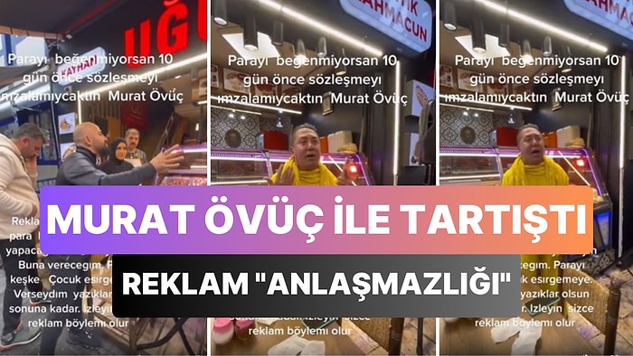 Murat Övüç Müşteriler ile Tek Tek Fotoğraf Çektirmeyince Reklam İçin Anlaşan Esnafla Arasında Tartışma Çıktı!